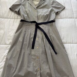 Striped Black and White Dress